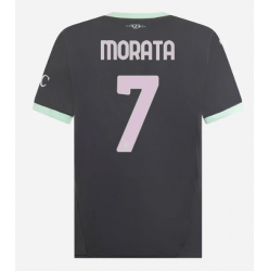 Strój piłkarski AC Milan Alvaro Morata #7 Koszulka Trzeciej 2024-25 Krótki Rękaw