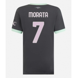 Strój piłkarski AC Milan Alvaro Morata #7 Koszulka Trzeciej damskie 2024-25 Krótki Rękaw