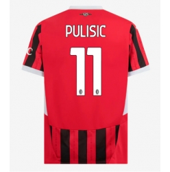 Strój piłkarski AC Milan Christian Pulisic #11 Koszulka Podstawowej 2024-25 Krótki Rękaw