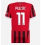 Strój piłkarski AC Milan Christian Pulisic #11 Koszulka Podstawowej damskie 2024-25 Krótki Rękaw