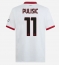 Strój piłkarski AC Milan Christian Pulisic #11 Koszulka Wyjazdowej 2024-25 Krótki Rękaw