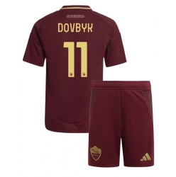 Strój piłkarski AS Roma Artem Dovbyk #11 Koszulka Podstawowej dziecięce 2024-25 Krótki Rękaw (+ Krótkie spodenki)