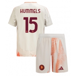 Strój piłkarski AS Roma Mats Hummels #15 Koszulka Wyjazdowej dziecięce 2024-25 Krótki Rękaw (+ Krótkie spodenki)