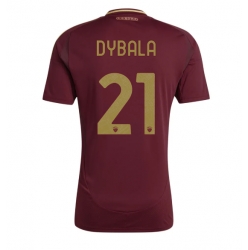 Strój piłkarski AS Roma Paulo Dybala #21 Koszulka Podstawowej 2024-25 Krótki Rękaw