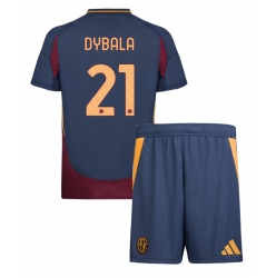 Strój piłkarski AS Roma Paulo Dybala #21 Koszulka Trzeciej dziecięce 2024-25 Krótki Rękaw (+ Krótkie spodenki)