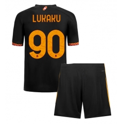 Strój piłkarski AS Roma Romelu Lukaku #90 Koszulka Trzeciej dziecięce 2023-24 Krótki Rękaw (+ Krótkie spodenki)