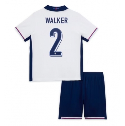 Strój piłkarski Anglia Kyle Walker #2 Koszulka Podstawowej dziecięce ME 2024 Krótki Rękaw (+ Krótkie spodenki)