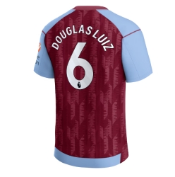 Strój piłkarski Aston Villa Douglas Luiz #6 Koszulka Podstawowej 2023-24 Krótki Rękaw