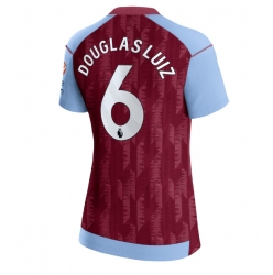 Strój piłkarski Aston Villa Douglas Luiz #6 Koszulka Podstawowej damskie 2023-24 Krótki Rękaw