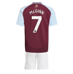 Strój piłkarski Aston Villa John McGinn #7 Koszulka Podstawowej dziecięce 2024-25 Krótki Rękaw (+ Krótkie spodenki)