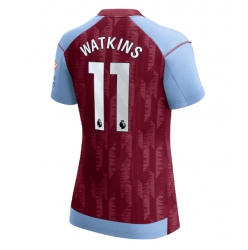 Strój piłkarski Aston Villa Ollie Watkins #11 Koszulka Podstawowej damskie 2023-24 Krótki Rękaw