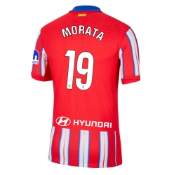 Strój piłkarski Atletico Madrid Alvaro Morata #19 Koszulka Podstawowej 2024-25 Krótki Rękaw