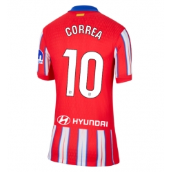 Strój piłkarski Atletico Madrid Angel Correa #10 Koszulka Podstawowej damskie 2024-25 Krótki Rękaw