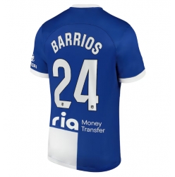 Strój piłkarski Atletico Madrid Pablo Barrios #24 Koszulka Wyjazdowej 2023-24 Krótki Rękaw