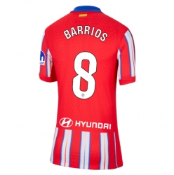 Strój piłkarski Atletico Madrid Pablo Barrios #8 Koszulka Podstawowej damskie 2024-25 Krótki Rękaw