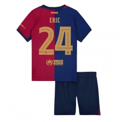 Strój piłkarski Barcelona Eric Garcia #24 Koszulka Podstawowej dziecięce 2024-25 Krótki Rękaw (+ Krótkie spodenki)