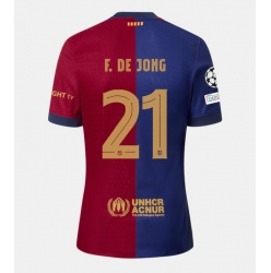 Strój piłkarski Barcelona Frenkie de Jong #21 Koszulka Podstawowej 2024-25 Krótki Rękaw