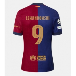 Strój piłkarski Barcelona Robert Lewandowski #9 Koszulka Podstawowej 2024-25 Krótki Rękaw