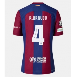 Strój piłkarski Barcelona Ronald Araujo #4 Koszulka Podstawowej 2023-24 Krótki Rękaw