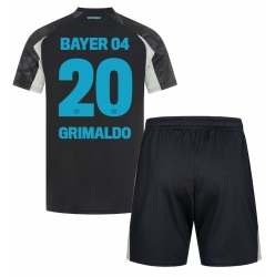 Strój piłkarski Bayer Leverkusen Alejandro Grimaldo #20 Koszulka Trzeciej dziecięce 2024-25 Krótki Rękaw (+ Krótkie spodenki)