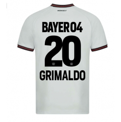 Strój piłkarski Bayer Leverkusen Alejandro Grimaldo #20 Koszulka Wyjazdowej 2023-24 Krótki Rękaw