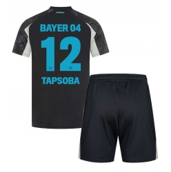 Strój piłkarski Bayer Leverkusen Edmond Tapsoba #12 Koszulka Trzeciej dziecięce 2024-25 Krótki Rękaw (+ Krótkie spodenki)