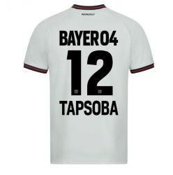 Strój piłkarski Bayer Leverkusen Edmond Tapsoba #12 Koszulka Wyjazdowej 2023-24 Krótki Rękaw