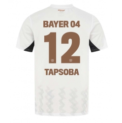 Strój piłkarski Bayer Leverkusen Edmond Tapsoba #12 Koszulka Wyjazdowej 2024-25 Krótki Rękaw