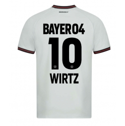 Strój piłkarski Bayer Leverkusen Florian Wirtz #10 Koszulka Wyjazdowej 2023-24 Krótki Rękaw