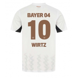 Strój piłkarski Bayer Leverkusen Florian Wirtz #10 Koszulka Wyjazdowej 2024-25 Krótki Rękaw