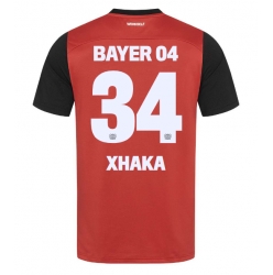 Strój piłkarski Bayer Leverkusen Granit Xhaka #34 Koszulka Podstawowej 2024-25 Krótki Rękaw