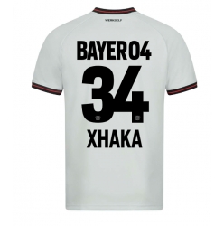 Strój piłkarski Bayer Leverkusen Granit Xhaka #34 Koszulka Wyjazdowej 2023-24 Krótki Rękaw