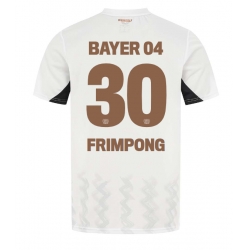 Strój piłkarski Bayer Leverkusen Jeremie Frimpong #30 Koszulka Wyjazdowej 2024-25 Krótki Rękaw