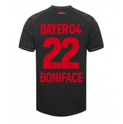 Strój piłkarski Bayer Leverkusen Victor Boniface #22 Koszulka Podstawowej 2023-24 Krótki Rękaw