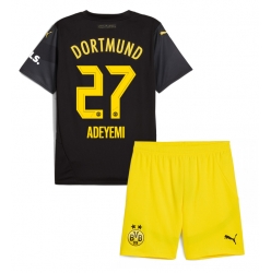 Strój piłkarski Borussia Dortmund Karim Adeyemi #27 Koszulka Wyjazdowej dziecięce 2024-25 Krótki Rękaw (+ Krótkie spodenki)