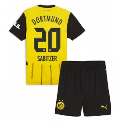 Strój piłkarski Borussia Dortmund Marcel Sabitzer #20 Koszulka Podstawowej dziecięce 2024-25 Krótki Rękaw (+ Krótkie spodenki)