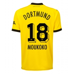 Strój piłkarski Borussia Dortmund Youssoufa Moukoko #18 Koszulka Podstawowej 2023-24 Krótki Rękaw