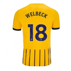 Strój piłkarski Brighton Danny Welbeck #18 Koszulka Wyjazdowej 2024-25 Krótki Rękaw