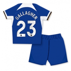 Strój piłkarski Chelsea Conor Gallagher #23 Koszulka Podstawowej dziecięce 2023-24 Krótki Rękaw (+ Krótkie spodenki)