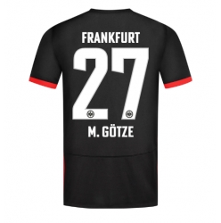 Strój piłkarski Eintracht Frankfurt Mario Gotze #27 Koszulka Wyjazdowej 2024-25 Krótki Rękaw