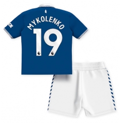 Strój piłkarski Everton Vitaliy Mykolenko #19 Koszulka Podstawowej dziecięce 2023-24 Krótki Rękaw (+ Krótkie spodenki)