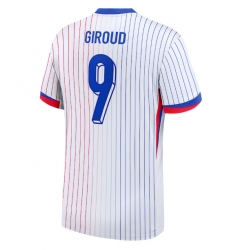 Strój piłkarski Francja Olivier Giroud #9 Koszulka Wyjazdowej ME 2024 Krótki Rękaw