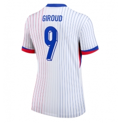 Strój piłkarski Francja Olivier Giroud #9 Koszulka Wyjazdowej damskie ME 2024 Krótki Rękaw