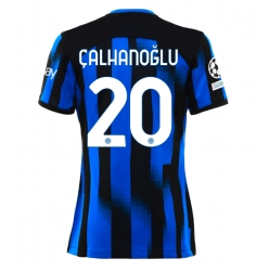 Strój piłkarski Inter Milan Hakan Calhanoglu #20 Koszulka Podstawowej damskie 2023-24 Krótki Rękaw