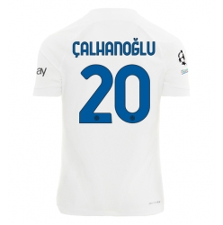 Strój piłkarski Inter Milan Hakan Calhanoglu #20 Koszulka Wyjazdowej 2023-24 Krótki Rękaw