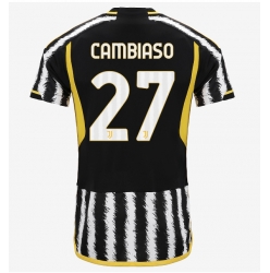 Strój piłkarski Juventus Andrea Cambiaso #27 Koszulka Podstawowej 2023-24 Krótki Rękaw