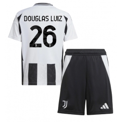 Strój piłkarski Juventus Douglas Luiz #26 Koszulka Podstawowej dziecięce 2024-25 Krótki Rękaw (+ Krótkie spodenki)