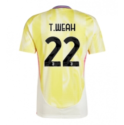 Strój piłkarski Juventus Timothy Weah #22 Koszulka Wyjazdowej 2024-25 Krótki Rękaw