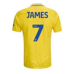 Strój piłkarski Leeds United Daniel James #7 Koszulka Wyjazdowej 2024-25 Krótki Rękaw