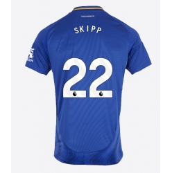 Strój piłkarski Leicester City Oliver Skipp #22 Koszulka Podstawowej 2024-25 Krótki Rękaw